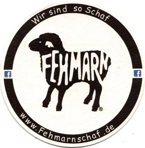 fehmarn oh-sh fehmarnschaf 1a (rund215-wir sind so-schwarz)